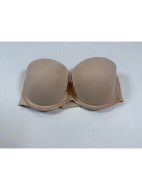 Victoria’s Secret Pink Multi-Way Push-Up Bra Beige 34D strapless (KK454)